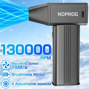Viral Cleaning Tool! Electric Air Duster Portable Turbo Jet Blower 130000RPM - Car Snow Blowing & 4 Gears Adjustable