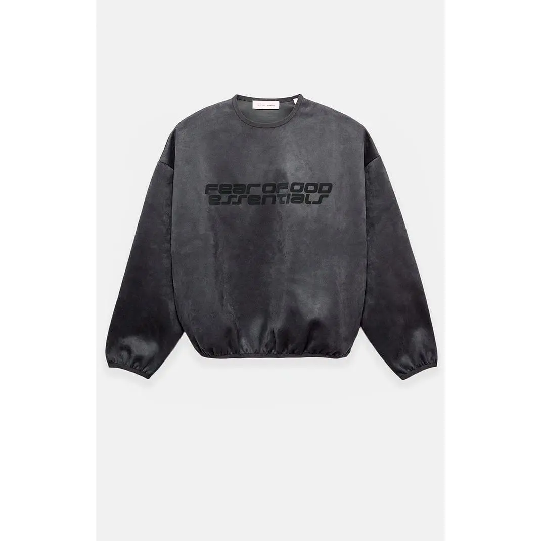 Fear of God ESSENTIALS Men's Iron Gray Crew Neck Sweatshirt