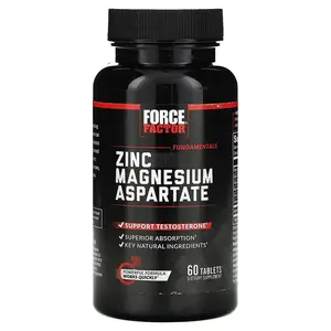 Force Factor Fundamentals, Zinc Magnesium Aspartate, 60 Tablets