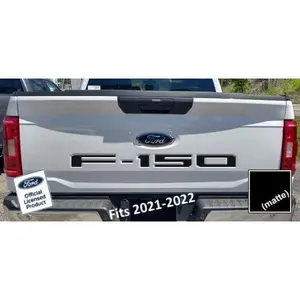 Decal Mods 2021-2026 Tailgate Insert Decals Letters Inlays Indent Stickers (Thin Decal NOT Raised Letters) for Ford F150 (2021, 2022, 2023, 2024, 2025) Black Matte