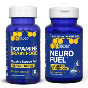 Focus & Memory Stack - Promotes Mental Drive, Clarity & Focus - Supports Mental Energy - Supplement with L-Theanine and Caffeine for Focus and Energy