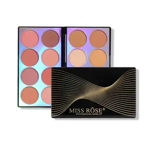 Matte Blush Contour Palette for Face Makeup, Lightweight Powder with Natural Finish, Brightening Cheek Color for Daily Wear, Work, Casual Outings and Soft Look Styling