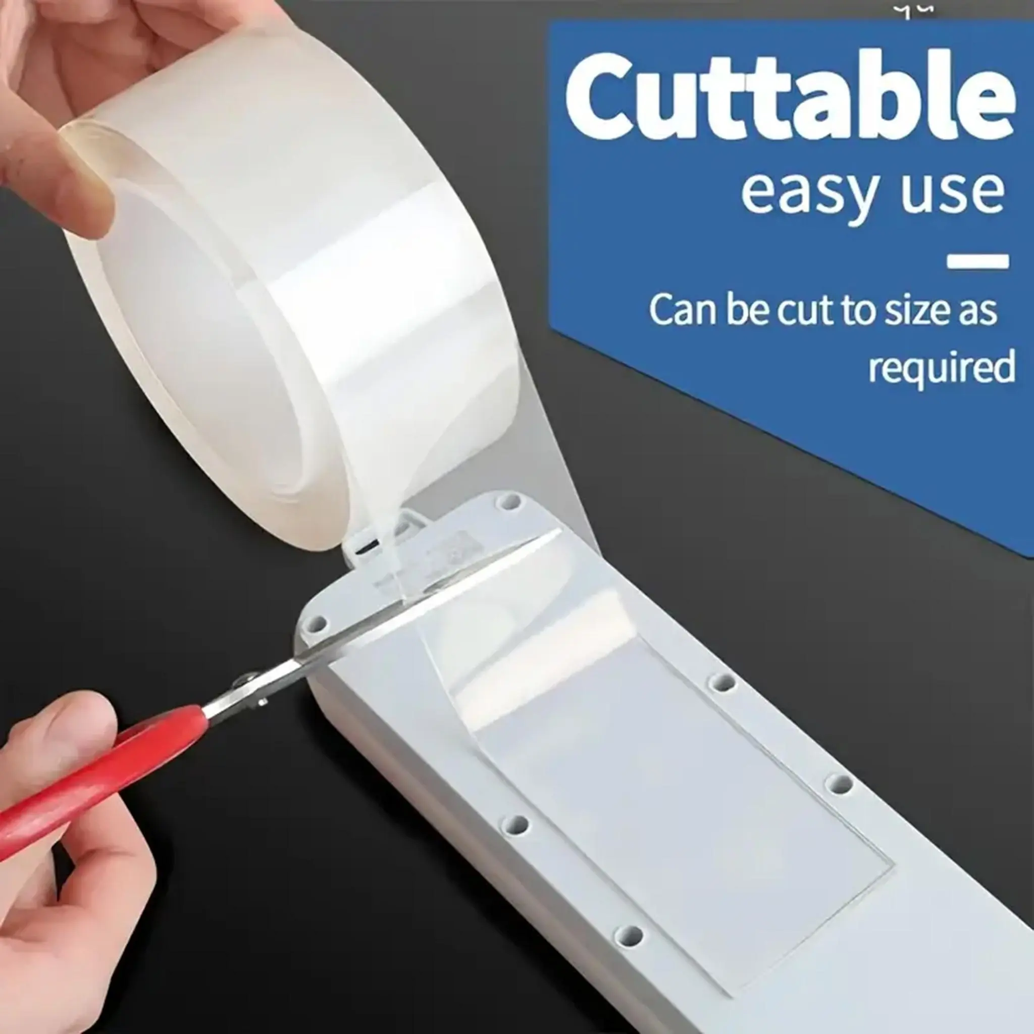 Heavy-Duty Double-Sided Tape, Nano Tape Removable Wall Mounting Tape, Clear Sticky Poster Tape Leaves No Residue, Multipurpose Tape for Picture Hanging, Home Office Decor