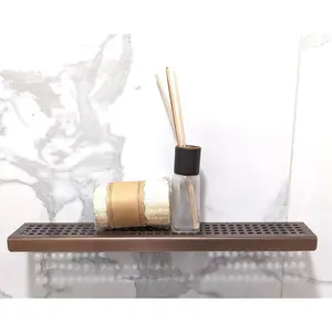 SereneDrains 12 Inch Oil Rubbed Bronze Stainless Steel Wall-Mounted Shower Shelf - Rust-Proof & Moisture Resistant - Traditional Square Design for Bathroom Storage