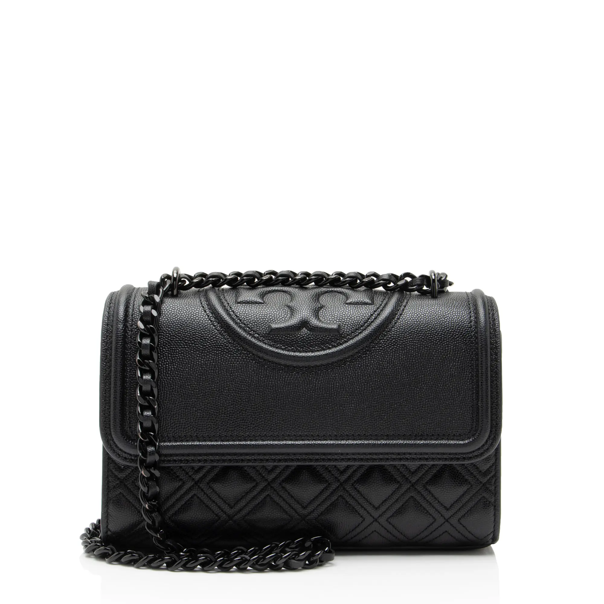 Pre-owned Tory Burch Leather Crossbody Bags Fleming Small Shoulder Bag