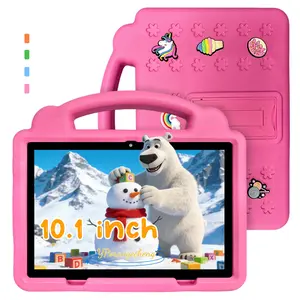 10.1 Inch Screen Tablet for Students and Office, 5G Wi-Fi 3GB RAM 64GB ROM (Support 1TB MicroSD), Dual Rear Cameras & Front Camera, Parental Control Mode, Shockproof Kid-Proof Case, Holiday Gift (Power Adapter Navailable in pink/blue/green/orange
