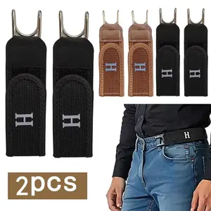 2 Pcs No Buckle Elastic Stretch Lazy Belts for Men and Women, Comfortable Invisible Belts for Jeans Pants,Comfortable and Easy To Use Hanging.Top Picks for Easter Gifts