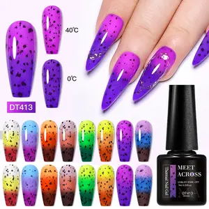 7ml Eggshell Thermal Gel Nail Polish, Gel Polish Light, 3 Layers Temperature Color changing Varnis, Soak Off UV LED Varnish Nail Art, Perfect for Salon & Home Use, Professional Quality Nail Art Supplies