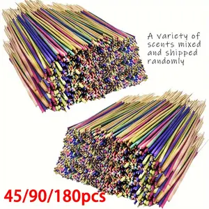 AromaBliss Multi-Scent Aromatherapy Sticks - Long-Lasting, Air-Purifying Home Fragrance with Soothing Lavender, Uplifting Rose, Refreshing Lemon Grass, and Exotic Jasmine Scents - Perfect Christmas Gift Idea, Bulk Options Available: 45/90/180pcs