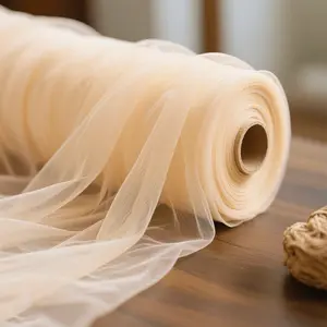 Large-Sized White Mesh Fabric for Crafts, Suitable for Hanging from Ceilings Or Walls, Creating an Atmosphere with (Such As for Birthday Parties Or Celebrations). It Can Be Used for Wedding Arches, Romantic Decorations, And Has Mosquito-Repelling Fe