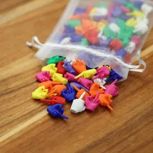 10/20 Pcs 3D Printed Mini Middle Finger, Fun Plastic F-U Hand Sign Gesture, Vibrant Colors or Mixed Colors, Novelty Creativity Party Supplies, Fun Prank Gifts for Friends