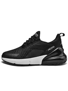 Men's Lightweight Breathable Mesh Running Shoes, Sporty Style Gym Outdoor Sneakers, Comfortable All Season Athletic Footwear