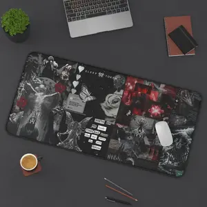 Sleep Token Mousepad | Granite Song Theme Mouse Pad | Dark Band Desk Decor | Music Lover PC Accessory | Alternative Setup Essential
