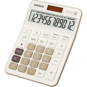 12 Digit Office Calculator Desktop with Tax+/- for  Tax Calculation, Large LCD Display Big Buttons,  Power Durable Portable Design, for Financial Accounting Business Use