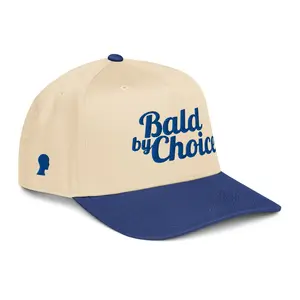 Bald By Choice Polyester Fabric Cream Hat - Stylish Fashion & Clothes Accessory