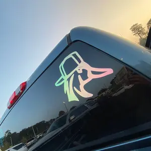 Duck with hat decal Duck with hat decal