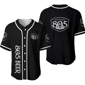 Personalized 805 Beer Baseball Jersey, Baseball Jersey Shirt, Outdoor Sports, Sport Shirt, Dynamic And Comfortable