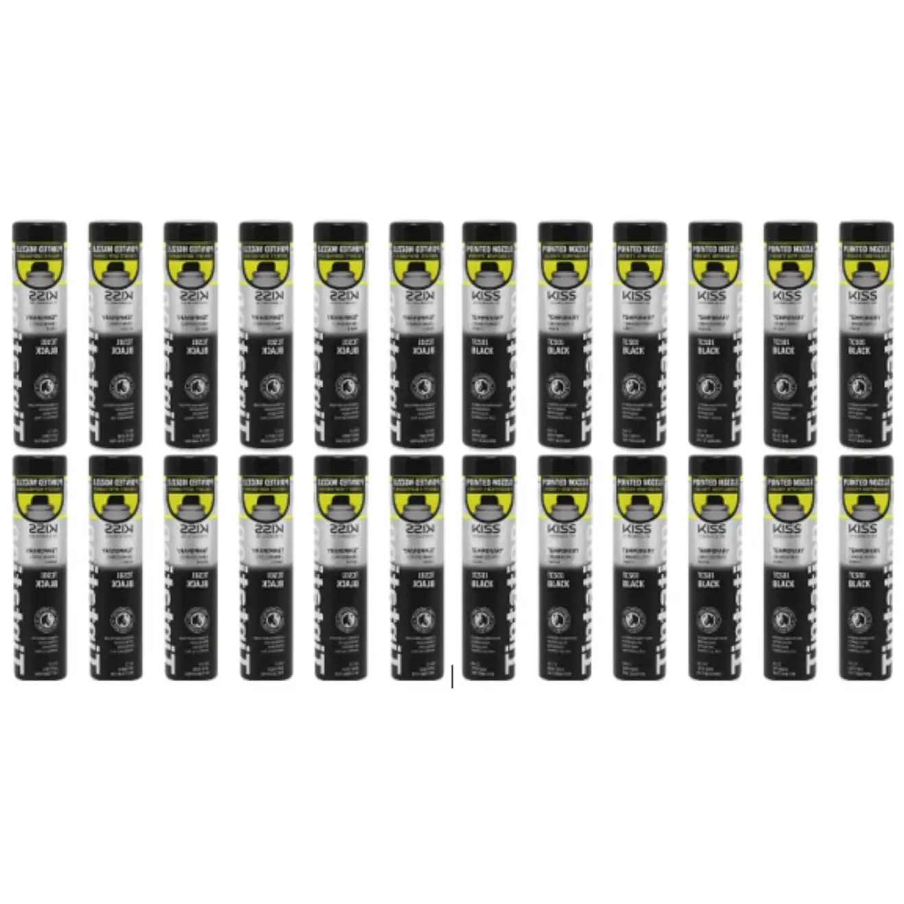Tintation Black Hair Color Spray (TCS01) - 24 Pack, Haircare Item, No Bleach Option for At-Home Dyeing Hair