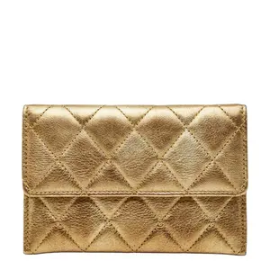 Pre-owned CHANEL Other Small Leather Goods Matelasse Leather Coin Case