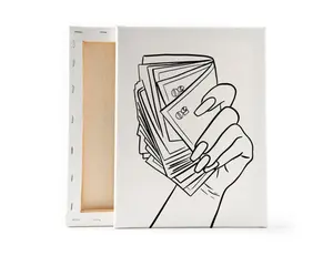 Wealth Grip Pre-Sketched Canvas