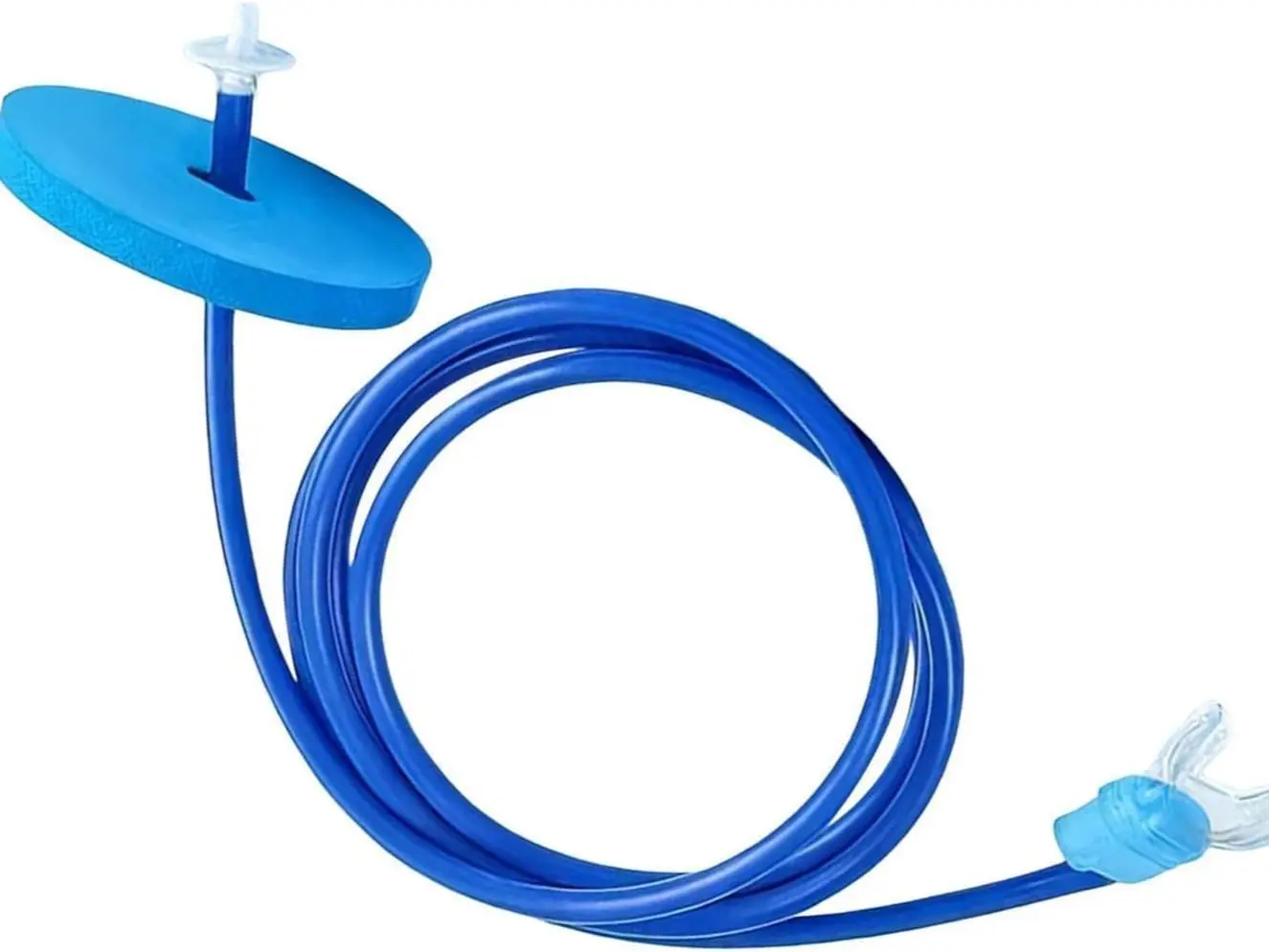 Full Dry Snorkel with Soft Silicone Mouthpiece & Extended Tube – Anti-Choke Design for Pool Training & Open Water Swimming