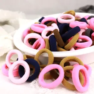 [Not For Sale] 1PCS Colorful Basic Nylon Ealstic Hair Ties for Girls Ponytail Hold Scrunchie Rubber Fashion Hair Accessories (Do Not Order Separately)