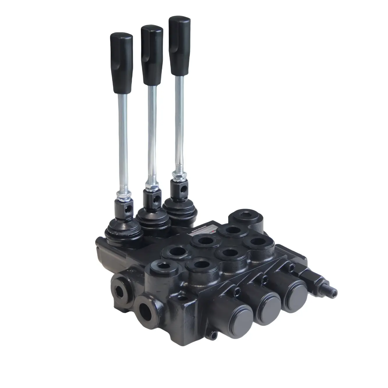 SJ-Technology Heavy-Duty Cast Iron Hydraulic Control Valve - Open Center, 3 Spools, 13 GPM, Monoblock Body, SAE Ports, 3600 PSI for Industrial/Agricultural Equipment Enhancing Heavy Machinery Functionality (SKU5-HMP40/3-01301566), Industrial Equipment