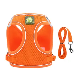 Pet Harness Vest, Reflective Breathable Dog Leash, Comfortable Pet Supplies, Ideal for Walking and Training, Durable and Safe Design