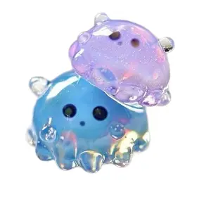 Necklace : Handmade lamp working glass art