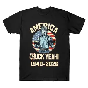 Oversized RIP Chuck Norris 1940-2026 Graphic T-Shirt Streetwear Holiday Wear y2k cotton fashion Streetwear Lover Gift Top Trending