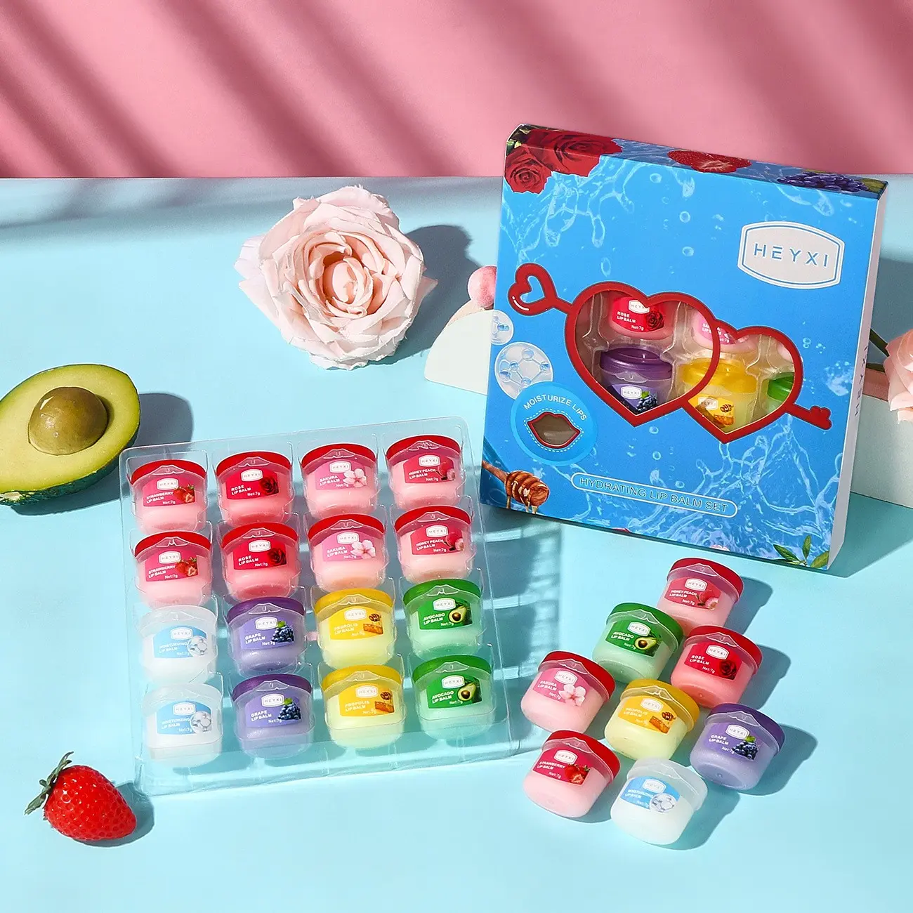Multi-Flavor Lip Balm Series, Hydrating Multi Balm, Gentle Exfoliation and Moisturizing, Deep Hydration and Lip Repair, Softening and Nourishing Lips, Moisturize, Exfoliating Lip Treatment