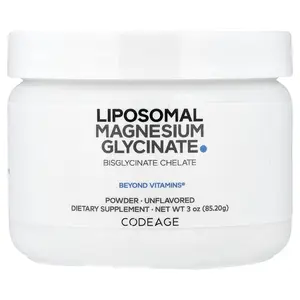 Codeage Liposomal Magnesium Glycinate Powder, Unflavored, 3 oz (85.2 g)