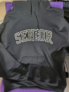 Embroidered Applique Senior Class of 2025 (or 2026) Hoodie