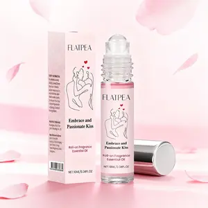 1count/2counts Vanilla Musk Rollerball Perfume Oil, 10ML Portable Alcohol-Free Natural Fresh Long-Lasting Scent, Ideal for Daily Use, Dates, Parties, Valentine's Day Gift