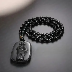 3pcs Rosario Collar Escapulario San Judas Tadeo Cristal Volcanico