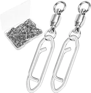 Quick Change Clips Topwater Speed Clips Fishing Swivels Snaps Crankbait Speed Power Clip Fishing Swivel White