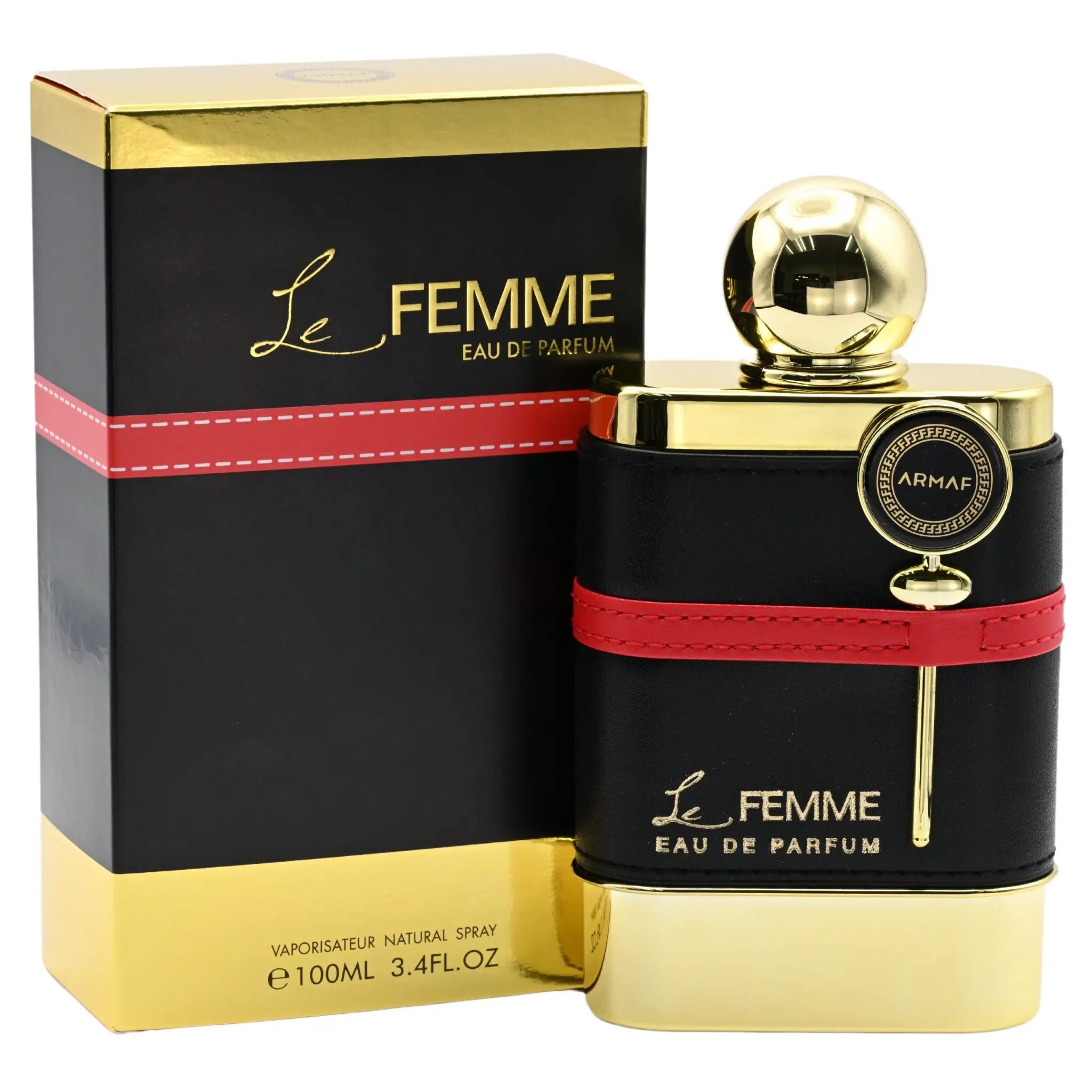 Armaf Le Femme Eau de Parfum for Women, 3.4 fl oz, Fruity Floral Scent with Notes of Bergamot, Plum, Jasmine, and Vanilla Musk, Patchouli, White Musk, Feminine, Edp, Revitalizing, Signature Scent