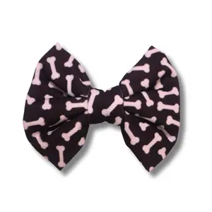 Skeleton Dog Bow - Halloween Bows For Dogs - Dia De Los Muertos Dog Bow - Dog Accessories