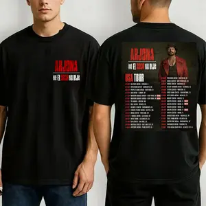 Ricardo Arjona El Seco No Duda USA Tour 2026 Comfort Color Letter Printed Tee Ring-Spun Cotton Soft-Washed T-Shirt Trendy Tops Perfect Gift
