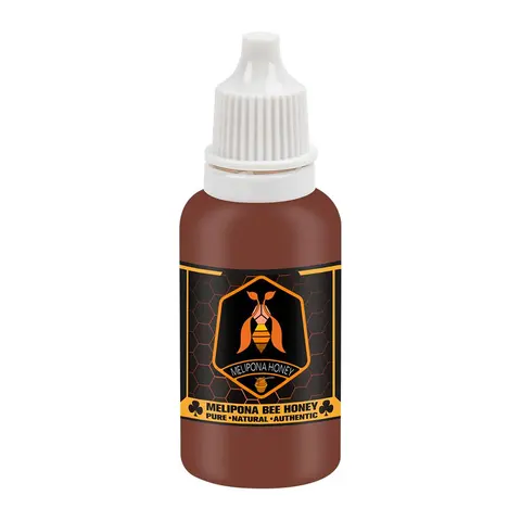 Certified Organic Meliponini Raw Honey - 15ML Authentic, Chemical Free, Antioxidant Rich, Sustainably Harvested, Smooth Sweet Flavor, Ambient Storage, for Adults