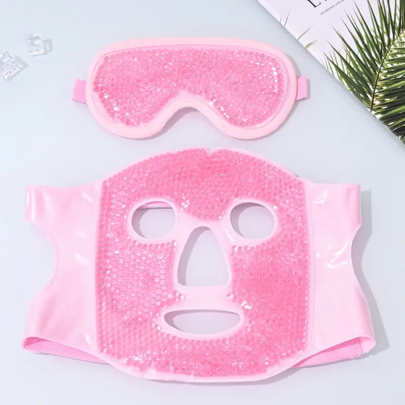 1pc Ice Mask Eye Mask Heat/Ice Mask Reduces edema Relieves facial fatigue Cold compress hot compress mask Super soft full-face fabric Sleeping Masks Night Mask Skin Mask Eyemasks For Sleeping