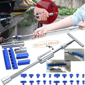 Car Body Repair Dent Removal Tools, Dent Paintless Dent Removal Kit, Suction Cup Slide Hammer for Small And Large Dent Hail Damage, Without Battery