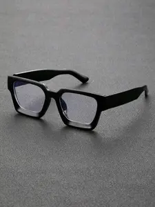 Men's Small Frame Reading Glasses Anti-Blue Light, Simple Daily Use High Quality Eyewear, Square Frame, Suitable for Work and Casual Wear