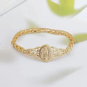 14K Gold Plated Exquisite Bracelet, 2026 Elegant Intricate Design, Hypoallergenic Unisex Costume Jewelry, Daily Wear Fashion Accessory Gift for Women