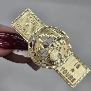 10k yellow Gold The World Is Yours