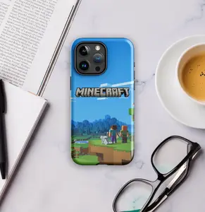 Minecraft Key Art Tough Phone Case - iPhone, Gift for him for her, movie phone case