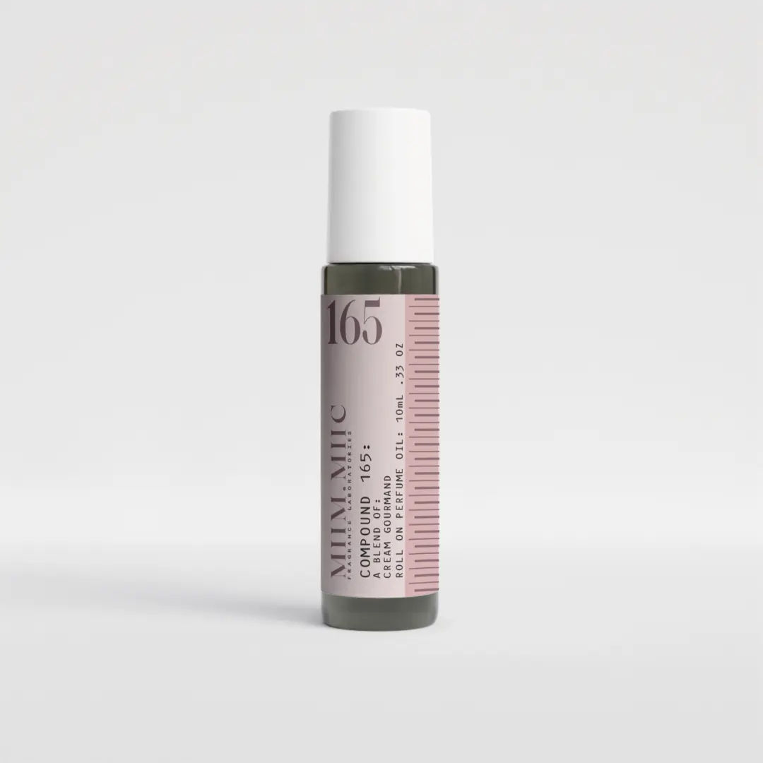 Women's No 165 Cream Gourmand Roll-On Perfume, Coconut Vanilla Marshmallow Scent (Coconut Infused Dessert Scent), US Origin, Travel Size, 20% Fragrance Oil, Long Lasting, Regular Edition, Coconut Infused Scent