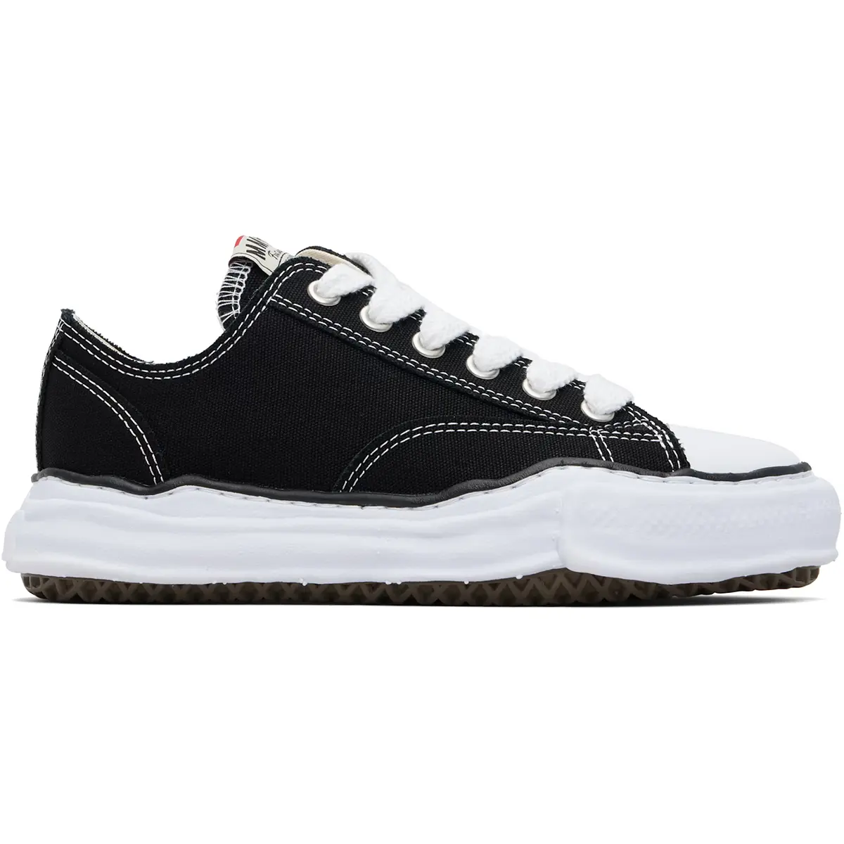 Maison Mihara Yasuhiro "Peterson" OG Sole Canvas Low Black (SKU: A01FW702-BLK)