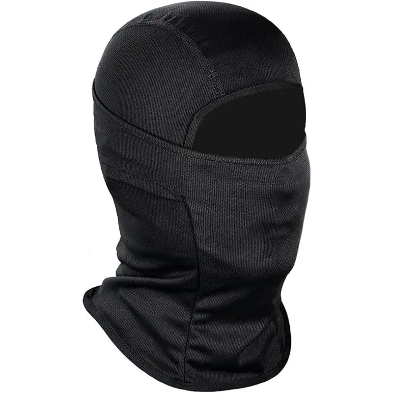 Adult Mesh Balaclava Ski Mask - All-Season Stretch Fabric Halfmask/Hood, Breathable Mesh, UV Protection, Dust & Wind Guard, Quick-Drying, Durable, Adjustable, Hand Wash, Line Dry for Hiking/Running, Versatile Neck Gaiter, Fits Under Helmets or Goggles, On