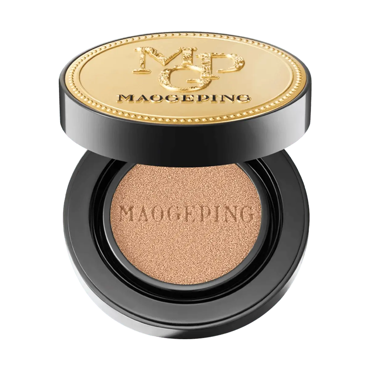 MAOGEPING MGP Luxury Caviar Cushion Foundation SPF30 PA+++ - Full Coverage, Lightweight, Hydrating for Dry Skin, Natural Beige #802